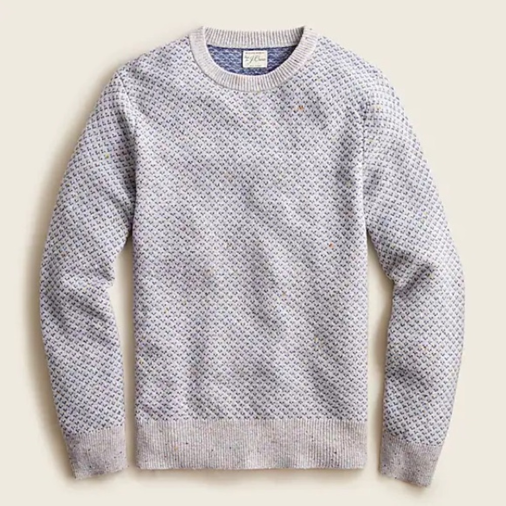 J. Crew Merino Wool Sweater in Donegal Arrow NEW
